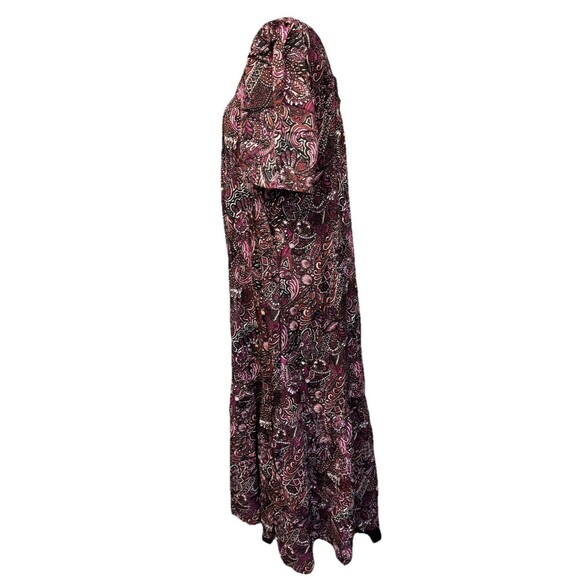 Anthropologie Maeve Maxi Dress Lisabetta Womens PM Square Neck Bohemian retro - Picture 6 of 10